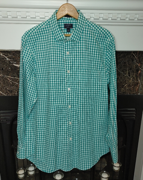 J. Crew Other - J CREW THOMPSON SLIM-FIT FLEX WRINKLE-FREE DRESS SHIRT L 16-16.5 NECK